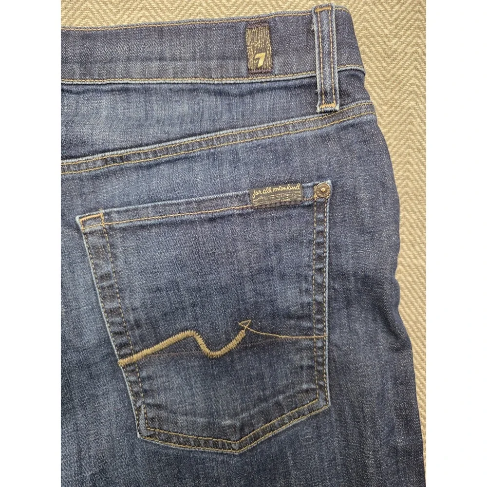 7 For All Mankind Standard Mens Straight‎ Leg Jeans Dark Wash Size 36 x 29